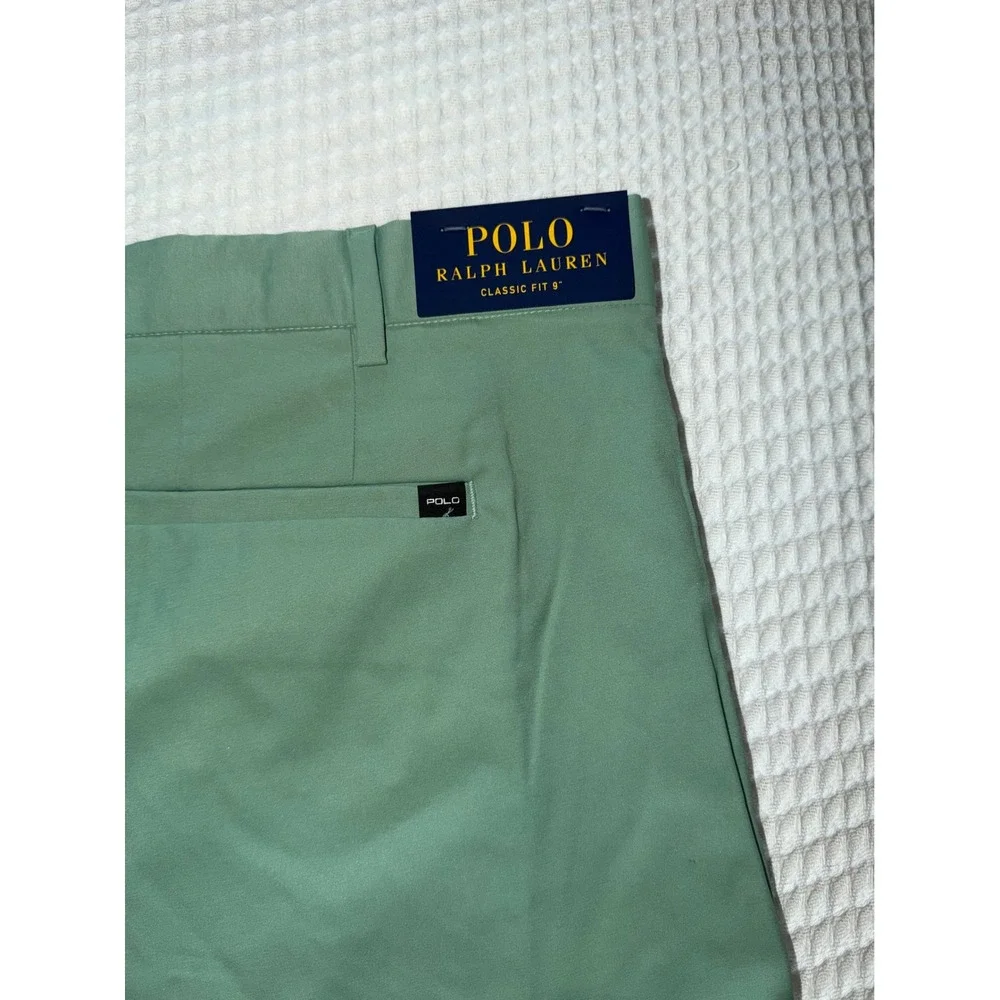 Polo Ralph Lauren Shorts Mens 42B Mint Green Performance Classic Fit Flat Front